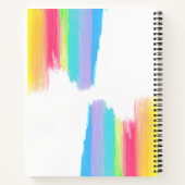 Carnet Elégant arc-en-ciel personnalisé Mariage LGBTQ inv (Dos)