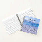 Carnet Élégant Arrière - plan de plage Calendrier 2024 | (Intérieur)