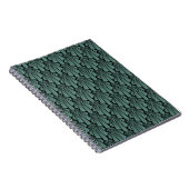 Carnet Élégant art sombre déco éléments géométriques abst (Côté Droit)