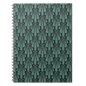 Carnet Élégant art sombre déco éléments géométriques abst (Devant)