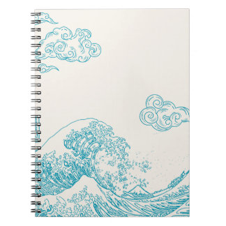 Carnet élégant avec esthétique marine élégant