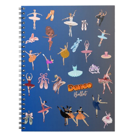 Carnet Elegant Ballet Dancers (Devant)