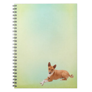Carnet Elegant Basenji Dog Notebook