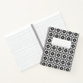 Carnet Elegant Black and White Geometric Pattern (Intérieur)