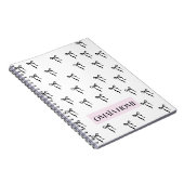 Carnet Elegant Black Bow Pattern by OMAÏA HOME (Côté Droit)
