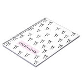 Carnet Elegant Black Bow Pattern by OMAÏA HOME (Côté gauche)