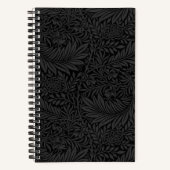Carnet Elegant Black Floral Pattern Notebook (Recto)