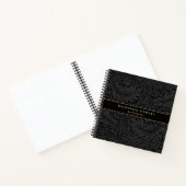 Carnet Elegant Black Floral Pattern Sketchbook (Intérieur)