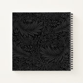 Carnet Elegant Black Floral Pattern Sketchbook (Dos)