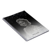 Carnet Elegant Black Glitter Editable (Côté Droit)