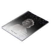Carnet Elegant Black Glitter Editable (Côté gauche)