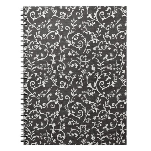 Carnet Elegant Black White Abstract Wedding (Devant)