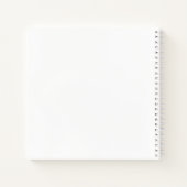 Carnet Élégant blanc blanc blanc clair rose Script Monogr (Dos)