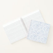 Carnet Élégant Blanc Floral Hibiscus Daisies Motif | (Intérieur)