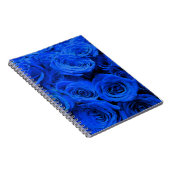 Carnet Elégant bleu rose bleu fleurs bleu bleu bleu flora (Côté Droit)