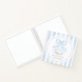 Carnet Elegant Blue Bow Lace Boy (Intérieur)