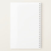 Carnet Elegant Blue Floral Botanical Spiral Notebook (Verso)