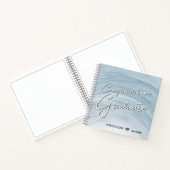 Carnet Elegant Blue Graduation Guest Book (Intérieur)