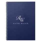 Carnet Elegant Blue Monogram (Devant)