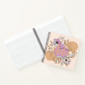 Carnet élégant boho abstrait floral (Intérieur)