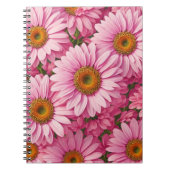 Carnet Élégant boho chic flores rose pâle (Devant)