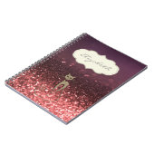 Carnet Élégant, Bokeh de la Glitterie, Chat (Côté gauche)