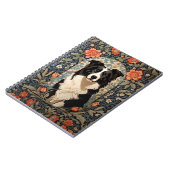 Carnet Elégant Bordure Collie William Morris Inspiré (Côté gauche)