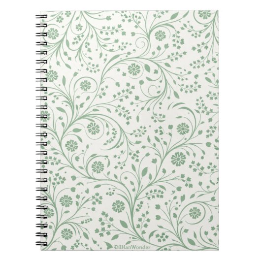 Carnet Elegant Botanical Floral Pattern – Minimal Nature  (Devant)