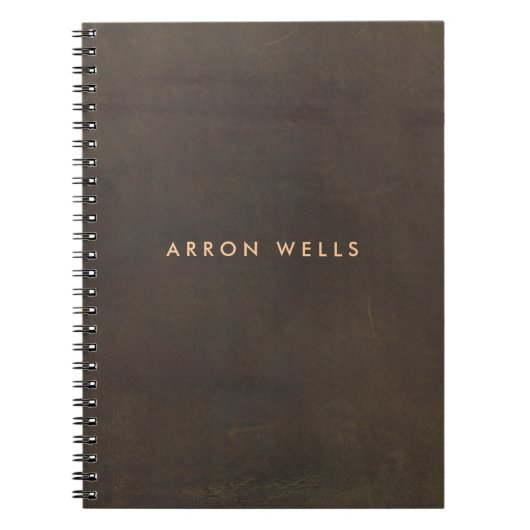 Carnet Élégant Brown professionnel (Devant)