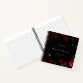 Carnet Élégant budget rouge noir Wedding planner floral (Intérieur)