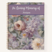 Carnet Elégant cadeau de Mémorial de Jardin pour le deuil (Devant)