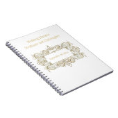 Carnet Elégant cadre or Wedding planner mère mariée  (Côté Droit)
