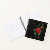 Carnet Elegant Camellia Japonica Black Notebook (Intérieur)