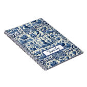 Carnet Elégant Carreaux Delft Personnalisé (Côté Droit)