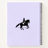 Carnet Elégant cavalier de Dressage sur un Arrière - plan (Dos)