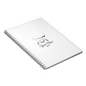 Carnet Élégant cheval en couleur noire (Côté Droit)