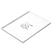Carnet Élégant cheval en couleur noire (Côté gauche)