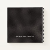 Carnet Élégant Chic Black Gold invité (Dos)