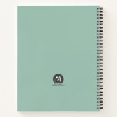 Carnet Élégant chic style victorien spirale Rose Notebook (Dos)