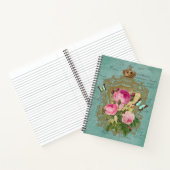Carnet Élégant chic style victorien spirale Rose Notebook (Intérieur)
