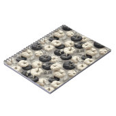 Carnet Élégant Citrouille noir et blanc (Côté gauche)