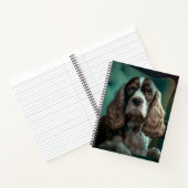Carnet Elégant Cocker Spaniel Classic Portrait Design (Intérieur)