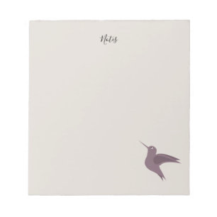 carnet élégant colibri rouge rustique