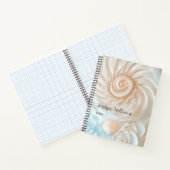 Carnet Elégant Coquillage Et Eau Océanique (Intérieur)