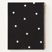 Carnet Élégant Couples Noir Spot Newlyweds Recette (Dos)