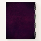 Carnet Élégant cuir luxueux Monogramme Or (Dos)