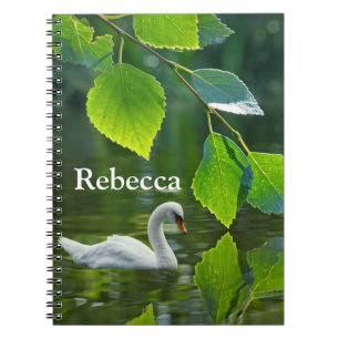 Carnet Élégant cygne d'été