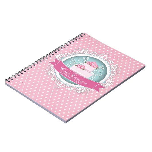 Carnet élégant d'artiste de gâteau (Côté gauche)