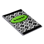 Carnet élégant de recette de vert de chaux de (Côté Droit)