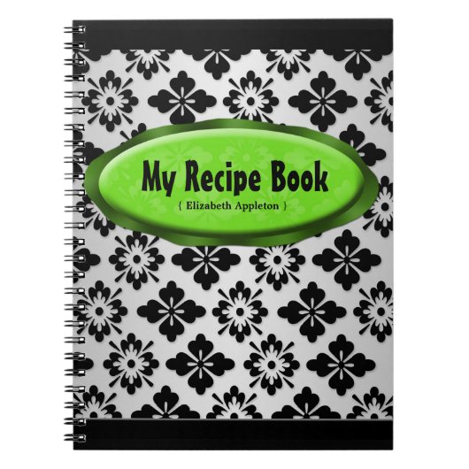 Carnet élégant de recette de vert de chaux de (Devant)